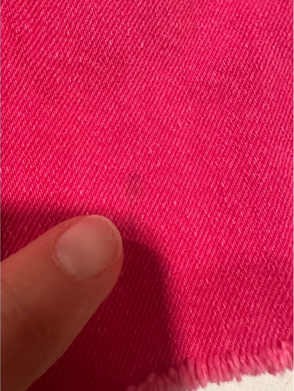 Faherty Sunwashed Denim Shorts Granita Hot Pink Raw Hem Size 25 - Picture 6 of 9